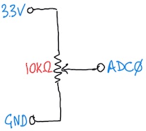 joystick analog input circuit diagram